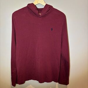 Polo by Ralph Lauren Red Hooded Sweatshirt